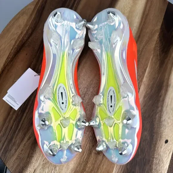 Adidas X Crazyfast + SG Men's 6.5/ Womens 7.5 Solar Red Soccer Cleats IF0646 NEW